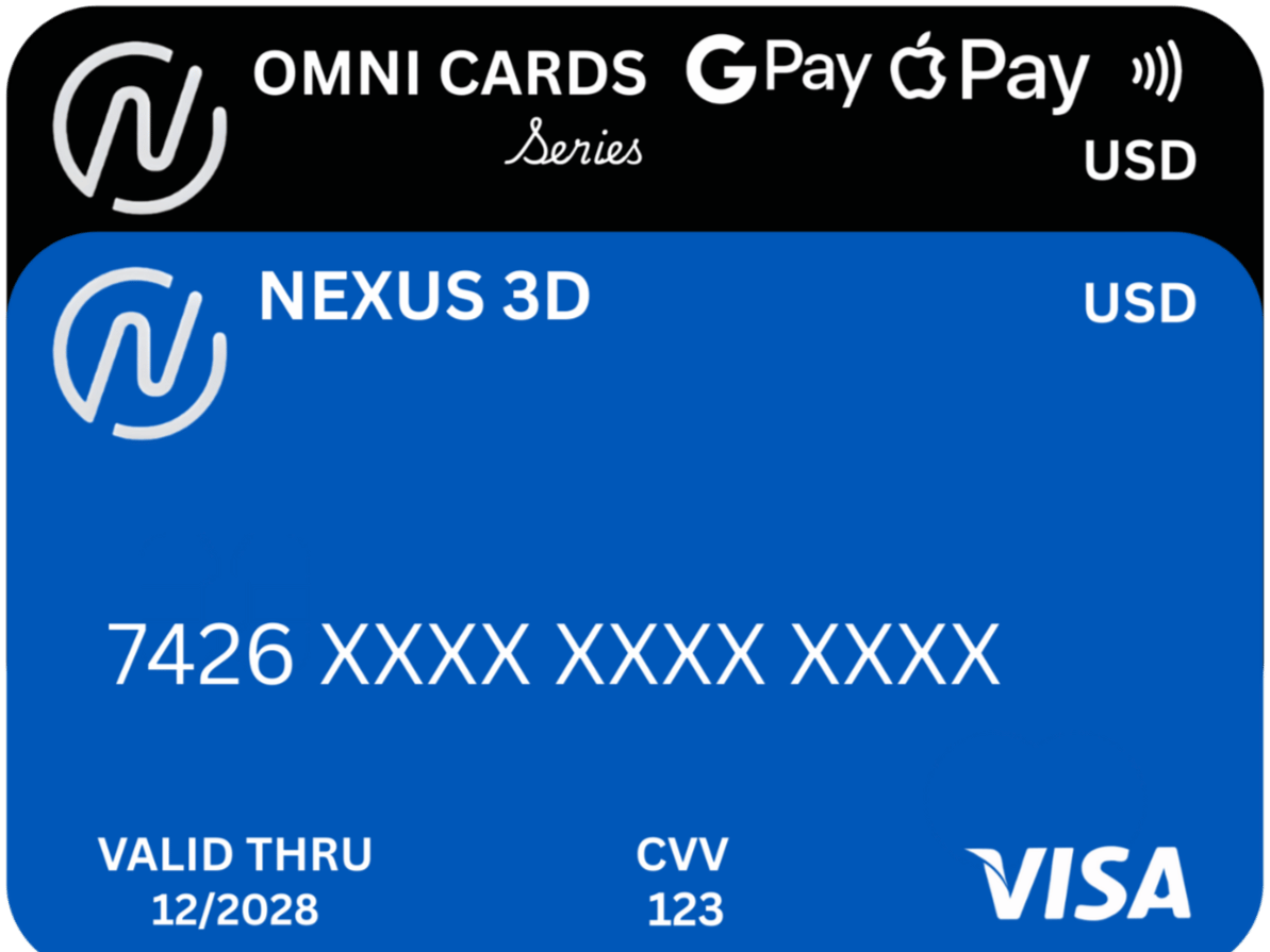 Nexus 3D, Omni Pay, Apple Pay/ Google Pay